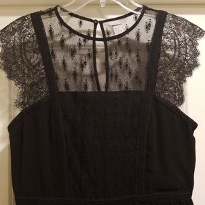 H&M Black Flower Lace dress
